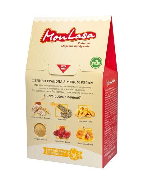 Печиво Гранола на меду MonLasa 120 г фото