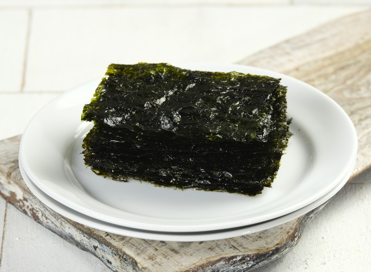 Чіпси-норі, натуральні, з морських водоростей, пластини, 4.5 г, Seaweed Traditional фото