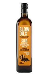 Натуральна олія з насіння штирійського гарбуза, 500 мл, Slow Oils фото