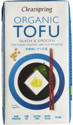 Растительный сыр тофу органический мягкий из сои, без лактозы, 300 г, Clearspring фото