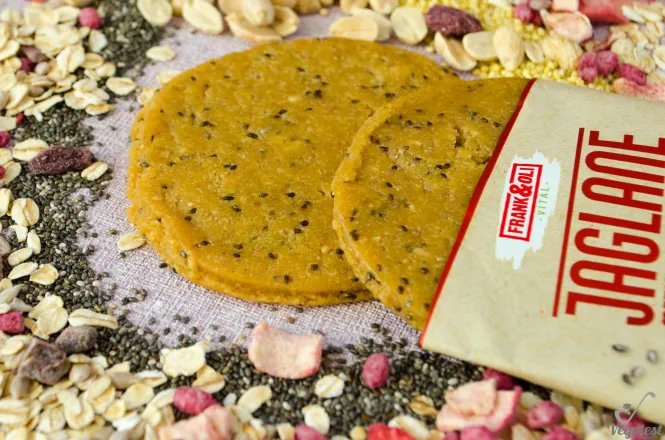 Веганське печиво з арахісовою пастою та насінням чіа, без глютену, 50 г, Frank & Oli фото