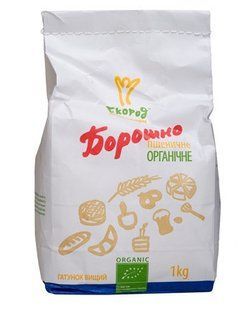 Борошно пшеничне органічна вищого сорту, 1 кг, Екород фото