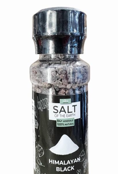 Натуральна гімалайська чорна сіль екстра, 4-5 мм, 226 г, Salt of the Earth фото