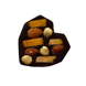 Цукерка-серденько з чорного шоколаду «Манго, фундук, мигдаль», без цукру, з медом, 50 г, Жужу Shop фото 3
