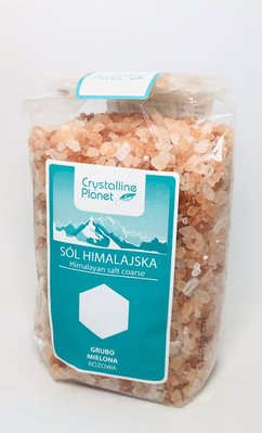 Соль гималайская розовая грубого помола, 600г, Crystalline Planet фото