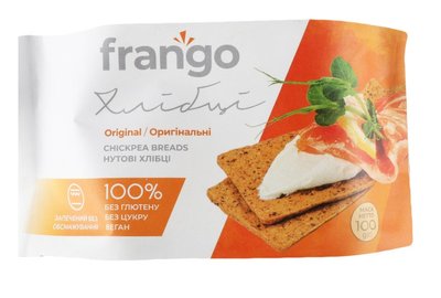 Хлібці нутові Original, 100 г, Frango фото