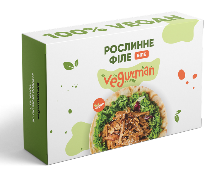 Філе рослинне якісне веганське дієтичне смачне "Замість курки" Vegurman 400 грам фото