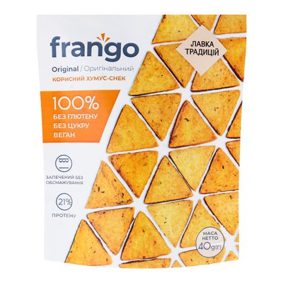 Хумус-снек Оригінальний Frango 40г фото