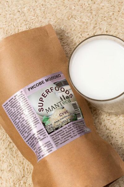 Рисовое молоко сухое растворимое, 350 г, Manteca фото