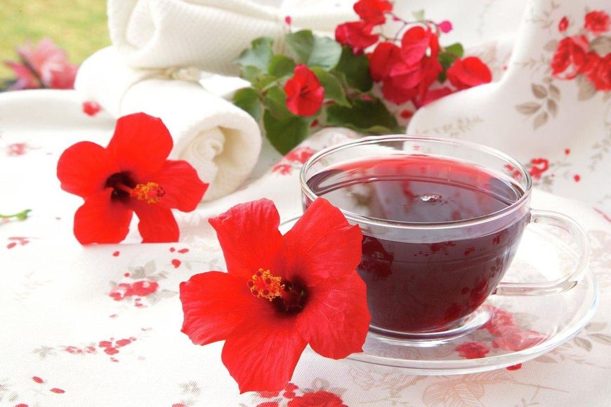 Натуральний чай з квіток гібіскусу (каркаде), без цукру, 100 г, Targroch фото