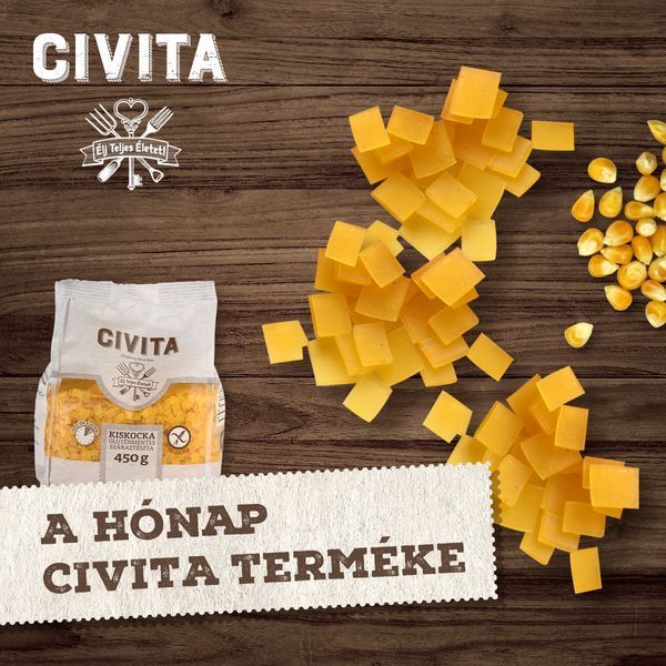 Макарони кукурудзяні кубики, без глютену, 450 г, CIVITA фото