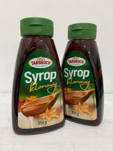 Натуральний кленовий сироп без цукру 350г, TARGROCH фото