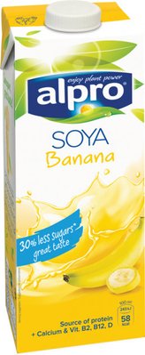 Напій соєвий Soya з бананом Alpro 1л фото