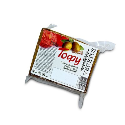 Тофу копчений з томатами та оливками, VEGETUS, 250г фото