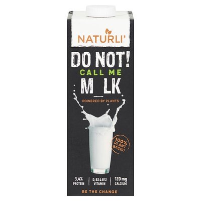 Рослинне молоко на основі суміші із сої, рису, вівса та мигдалю, без лактози, без цукру, 1 л, Naturli фото