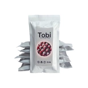 Батончик сублимированный с клубникой, без сахара, 10 г, TM Tobi фото