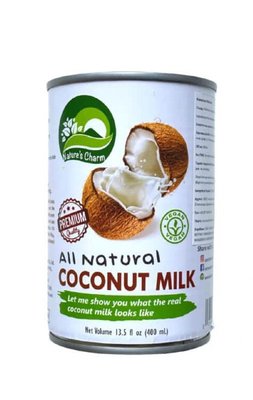 Молоко кокосовое, 400 г, Natures Charm фото