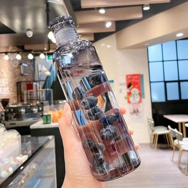 Пляшка для напоїв пластикова в асортименті, біла/сіра, 500 мл фото