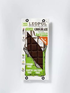 Шоколад на кэробе Классический, без сахара, без глютена, без лактозы 95 г, Leopol фото