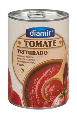 Натуральне томатне пюре, без цукру, 390 г, Diamir фото