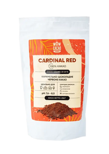 Какао порошок 100% Cardinal Red Нидерланды, без сахара, 250 г, WOW CACAO фото