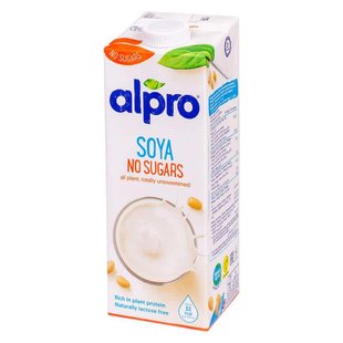 Напій соєвий Soya без цукру Alpro 1л фото