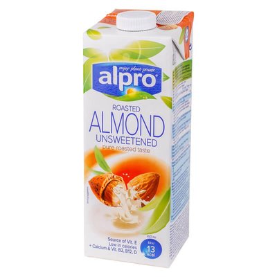 Напій мигдальний Almond без цукру Alpro 1л фото