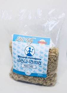 Макароны Зайчата рисовые, 300 г, Ms Tally фото