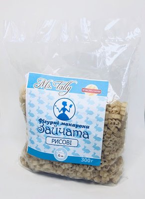 Макароны Зайчата рисовые, 300 г, Ms Tally фото