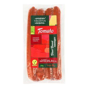 Сосиски растительные Томатные, 250 г, VEGETUS фото