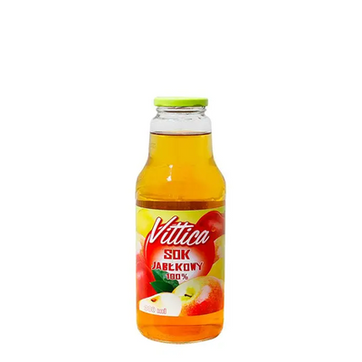 Натуральный сок яблочный, без сахара, 330 мл, Vittica фото