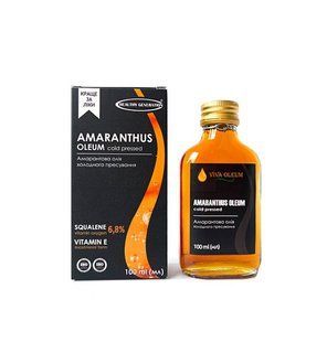 Натуральна амарантова олія, холодного пресування, 100 мл, Healthy Generation фото