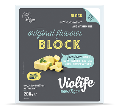 Сир рослинний Original блок, без лактози, VioLife, 200 г фото