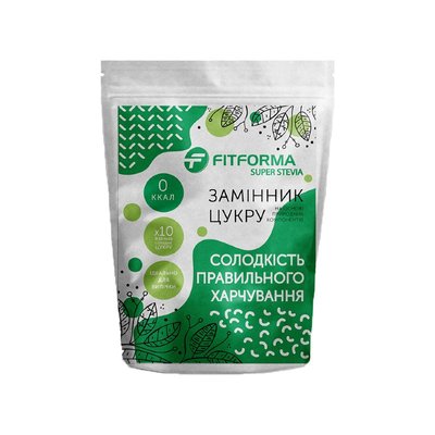 Растительный сахарозаменитель «Super Stevia» (коэффициент сладости 1:10), 150 г, FitForma фото
