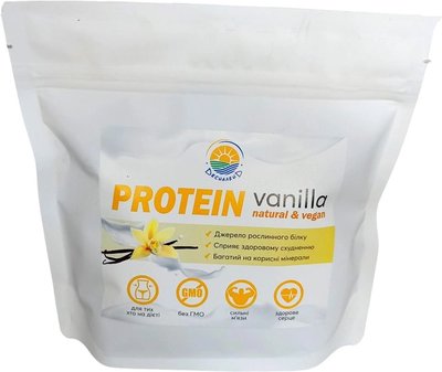 Веганский протеиновый коктейль Ваниль без сахара, без глютена без лактозы, 400 г, Десналенд фото