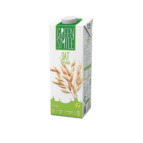 Напій ультрапастеризований Вівсяний Green Smile, 1л фото