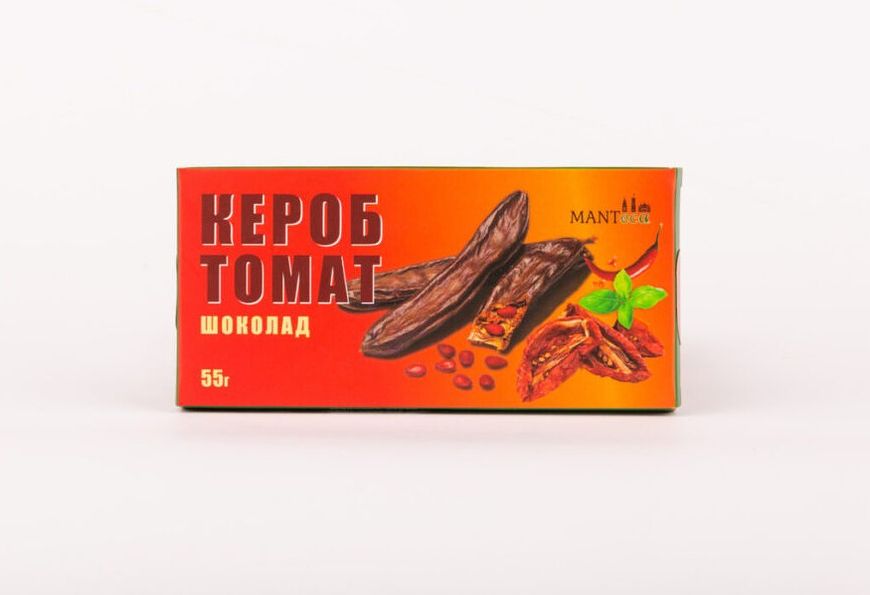 Керобовий шоколад із в'яленими томатами, перцем чилі базиліком, без кофеїну, без цукру, 55 г, Manteca фото