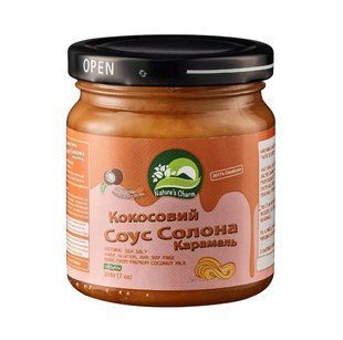 Кокосовий соус Солона карамель, 200 г, Nature's Charm фото