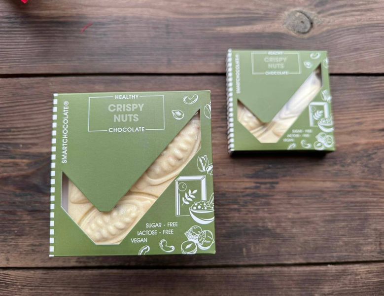 Натуральный шоколад без сахара и молока &laquo;Crispy Nuts&raquo;, 70 г, August фото