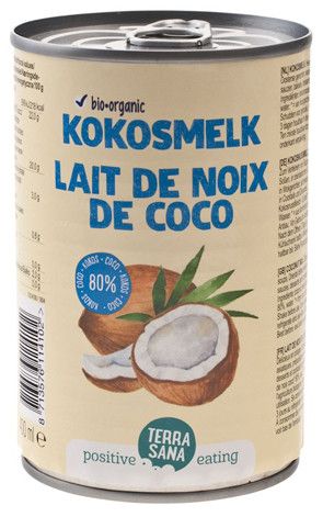 Молоко кокосове органічне 22% Terrasana, 400 мл фото