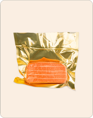 Веганское растительное Сашими (копченый лосось) со вкусом красной рыбы, 200 г, Wanted Vegan фото