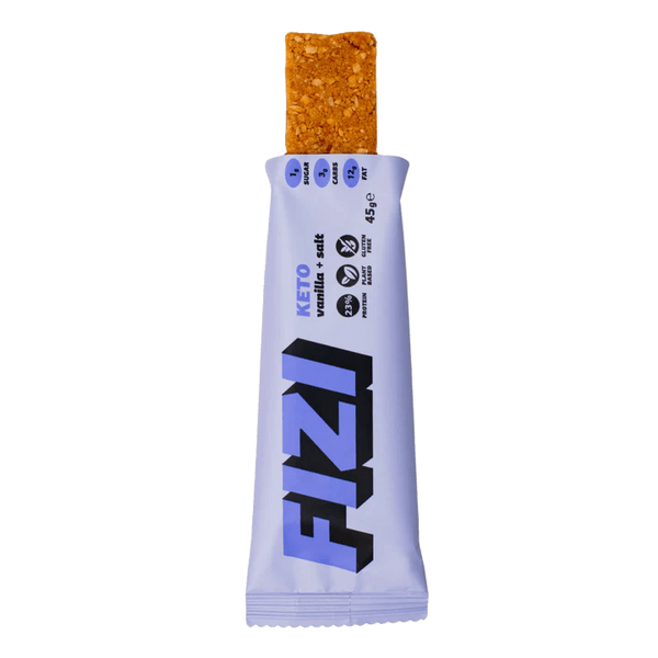 Кето протеїновий батончик Vanila + Salt, без глютену, 45г, FIZI фото