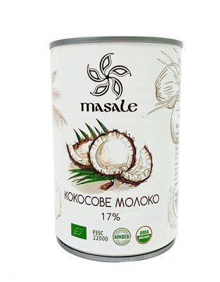 Молоко кокосовое 17 % Masale 400 мл фото