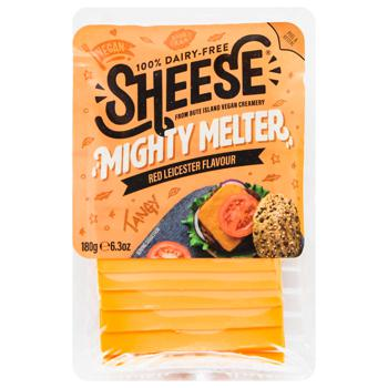 Сыр растительный Лейчестер красный, без глютена, слайсы, 180 г, Sheese фото