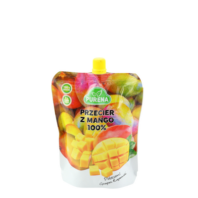 Фруктове пюре з манго, без цукру, 350 г, PURENA фото