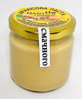 Арахісова паста з медом, 180г, Manteca фото