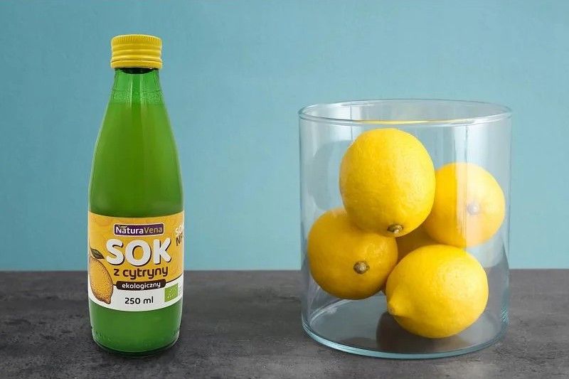 Натуральный сок лимонный, органический, 250 мл, NaturAvena фото