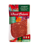 Слайсы из сейтана со специями, натурального копчения, WHEAT SALAMI, 100 г, Vegetus фото