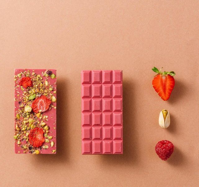 Шоколад с клубникой, малиной и фисташкой, 25 г, Healthy Choice фото