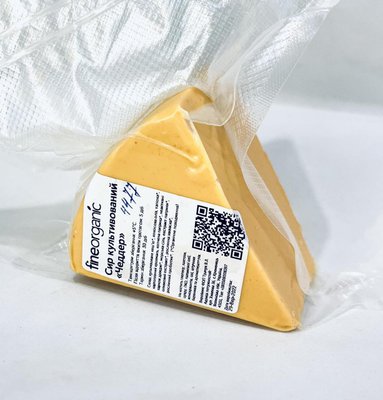 Веганський крафт сир "Чеддер" без лактози, без глютену на основі кеш'ю, 200 г, FineOrganic фото